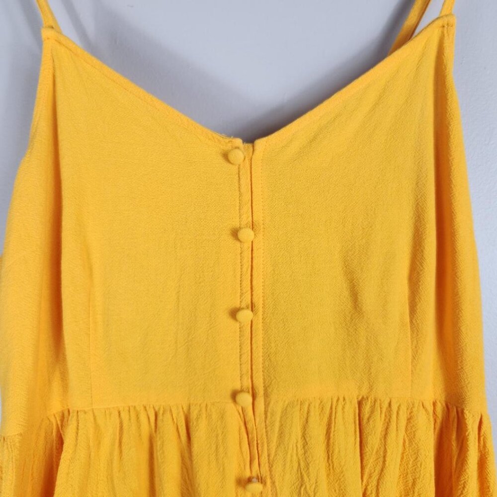 Universal Threads Yellow A-Line Button Front Tie … - image 3